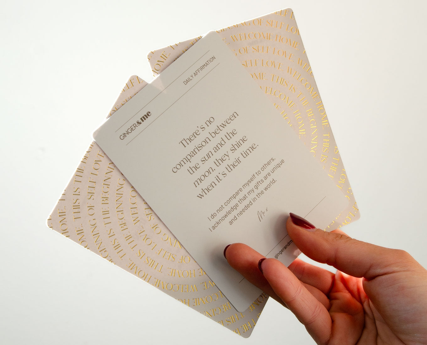 Ginger & Me Mindfulness Affirmation Cards