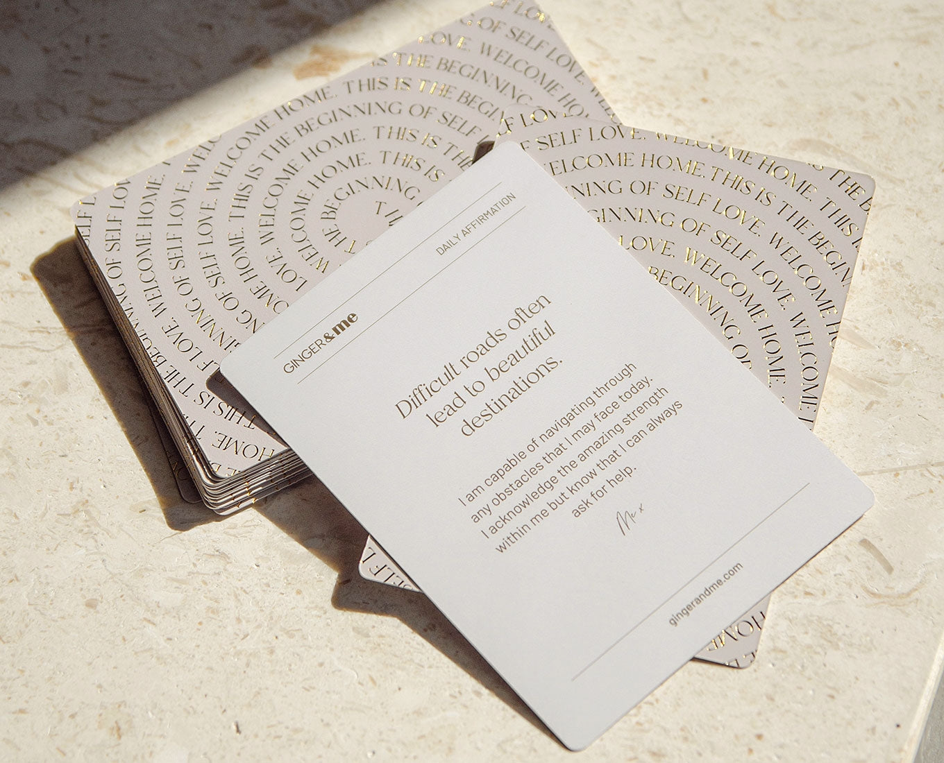 Ginger & Me Mindfulness Affirmation Cards
